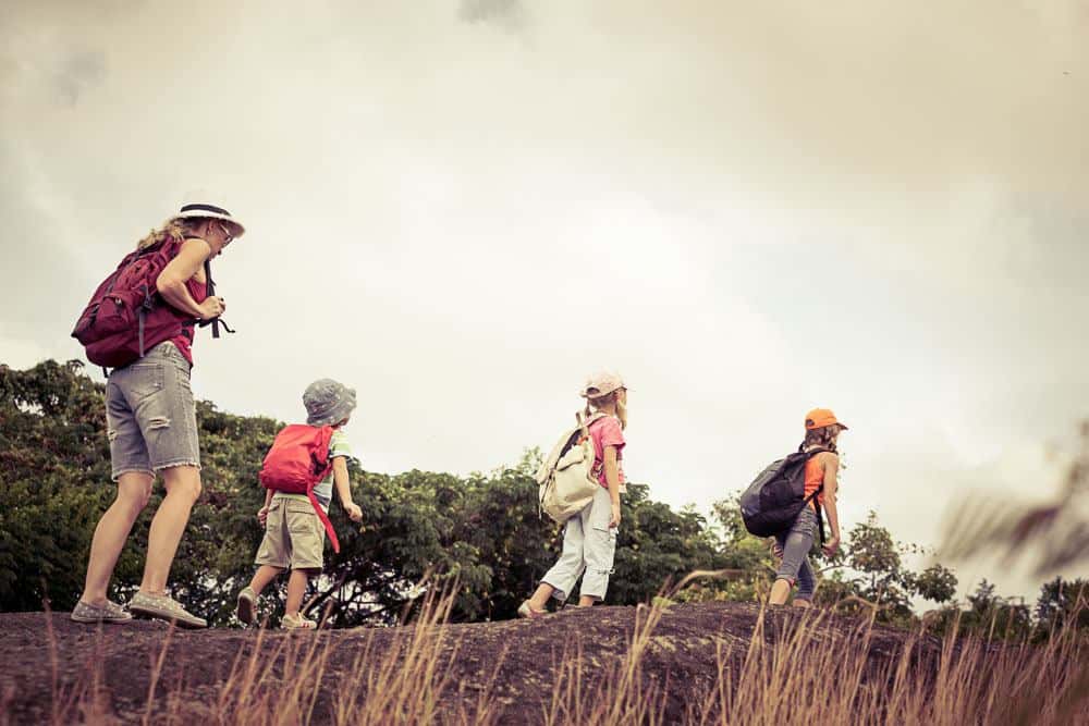 young travel backpack