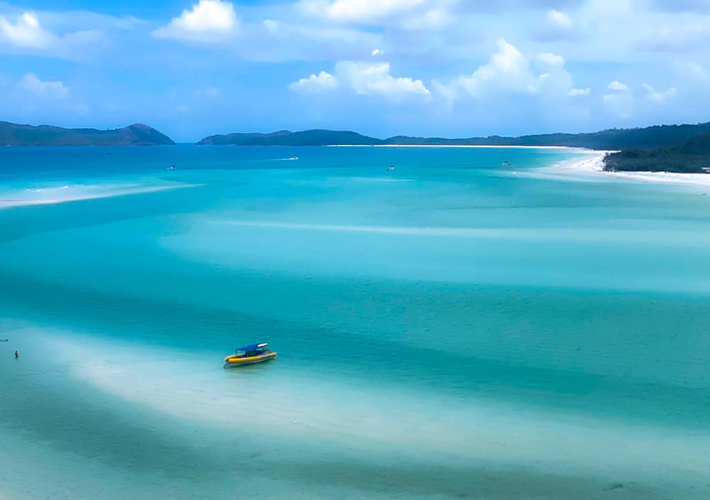 Airlie Beach to Whitehaven Beach - View from Hills Inlet